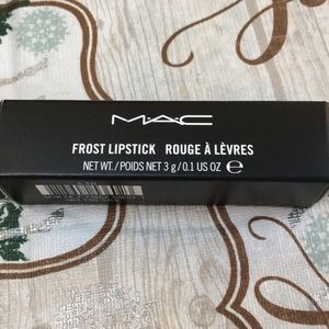 Mac frost lipstick in the color tanarama.